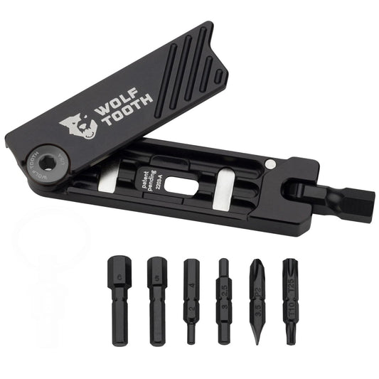 Outil Multifonction Wolf Tooth 6-Bit Hex Wrench - noir
