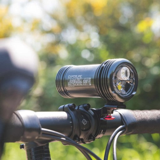 Eclairage avant Exposure Lights Strada MK12 SB - Gun Metal Black