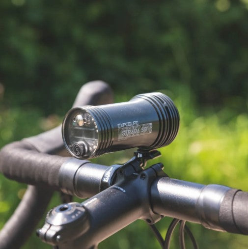 Eclairage avant Exposure Lights Strada MK12 SB - Gun Metal Black