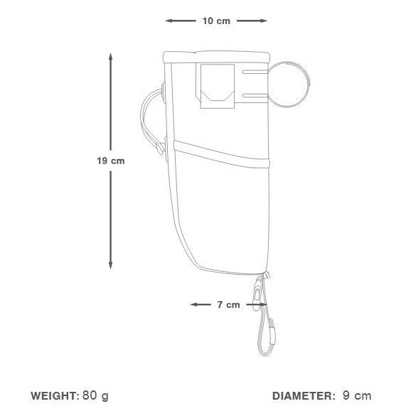 Sacoche de cintre Apidura BackCountry Food Pouch+ (1.2L+)
