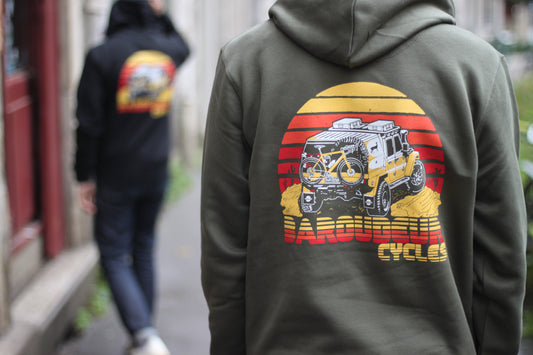 Sweat à capuche Baroudeur Cycles Évasion