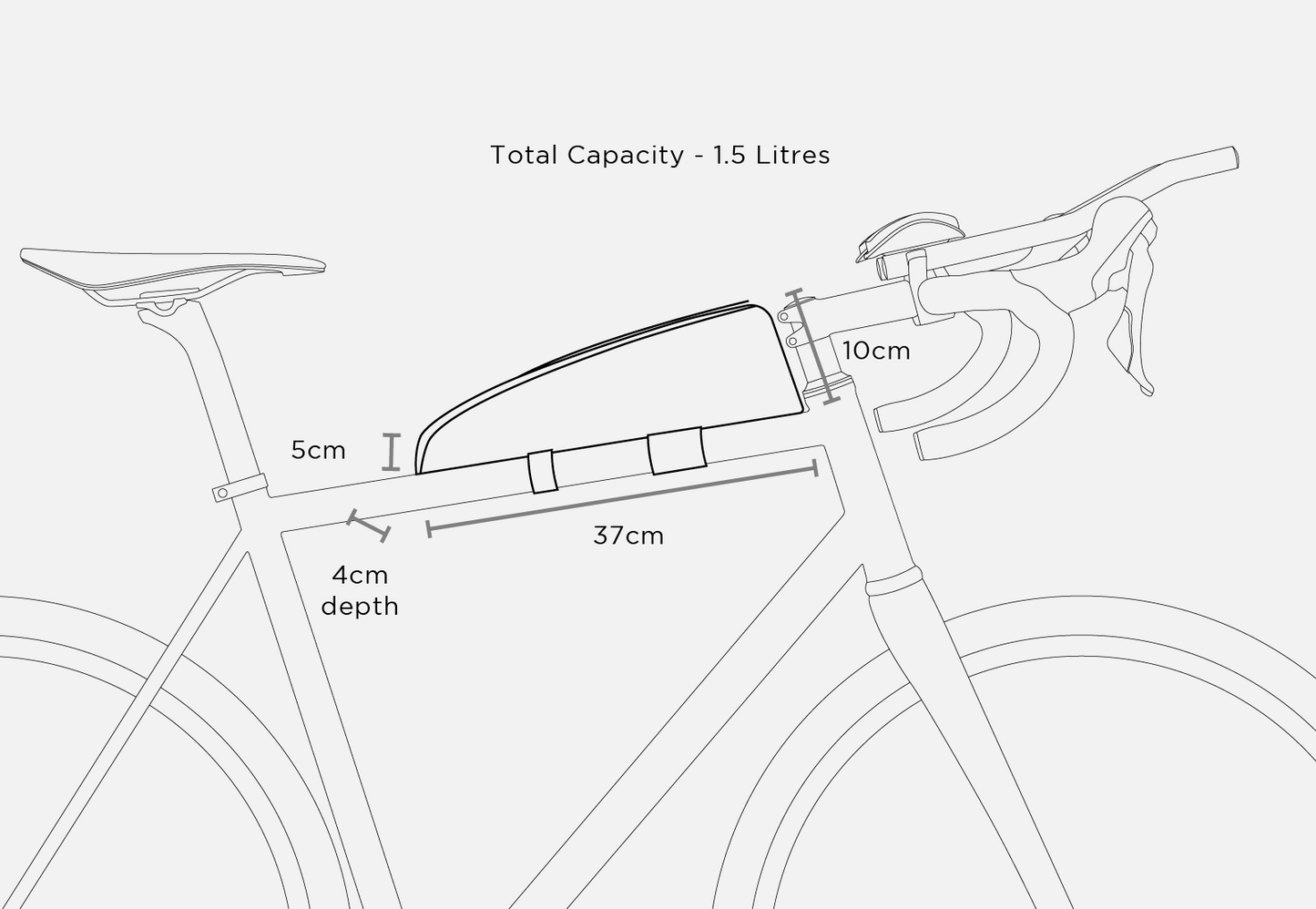 Sacoche de top tube Restrap Adventure Race 1,5L
