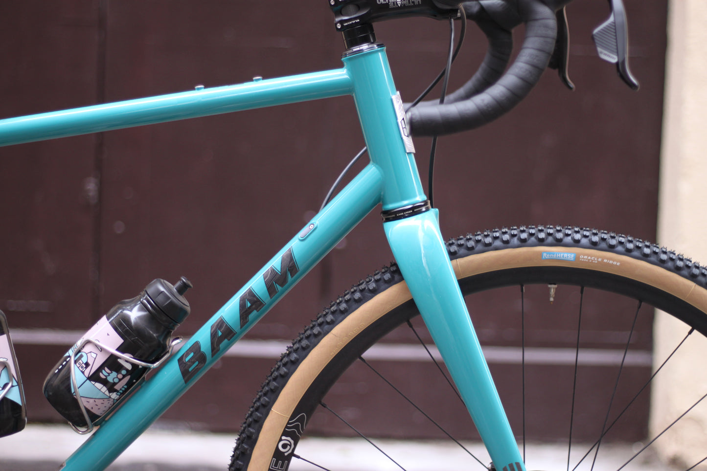 Vélo de Gravel Acier BAAM ARGH - Turquoise