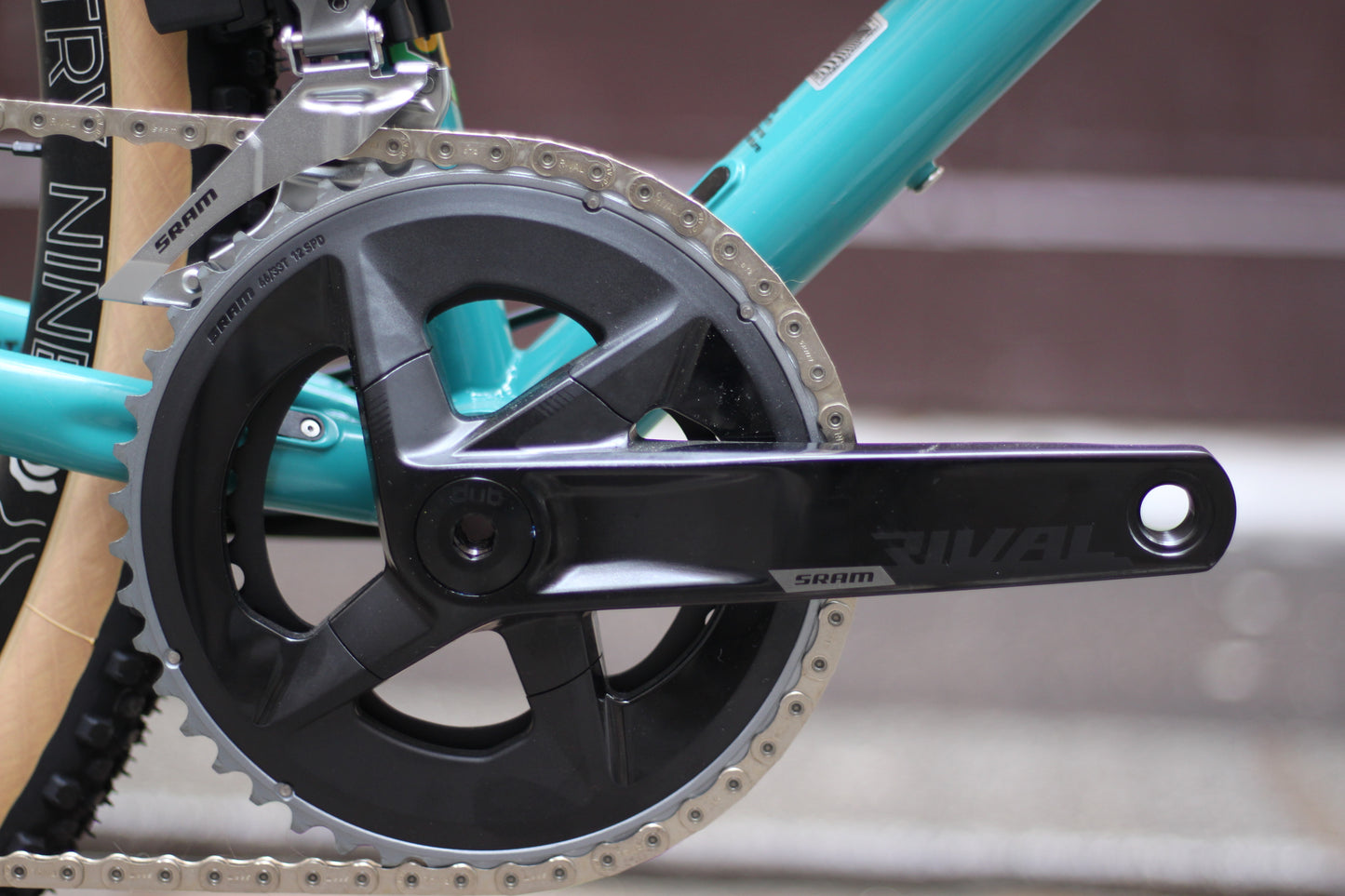 Vélo de Gravel Acier BAAM ARGH - Turquoise