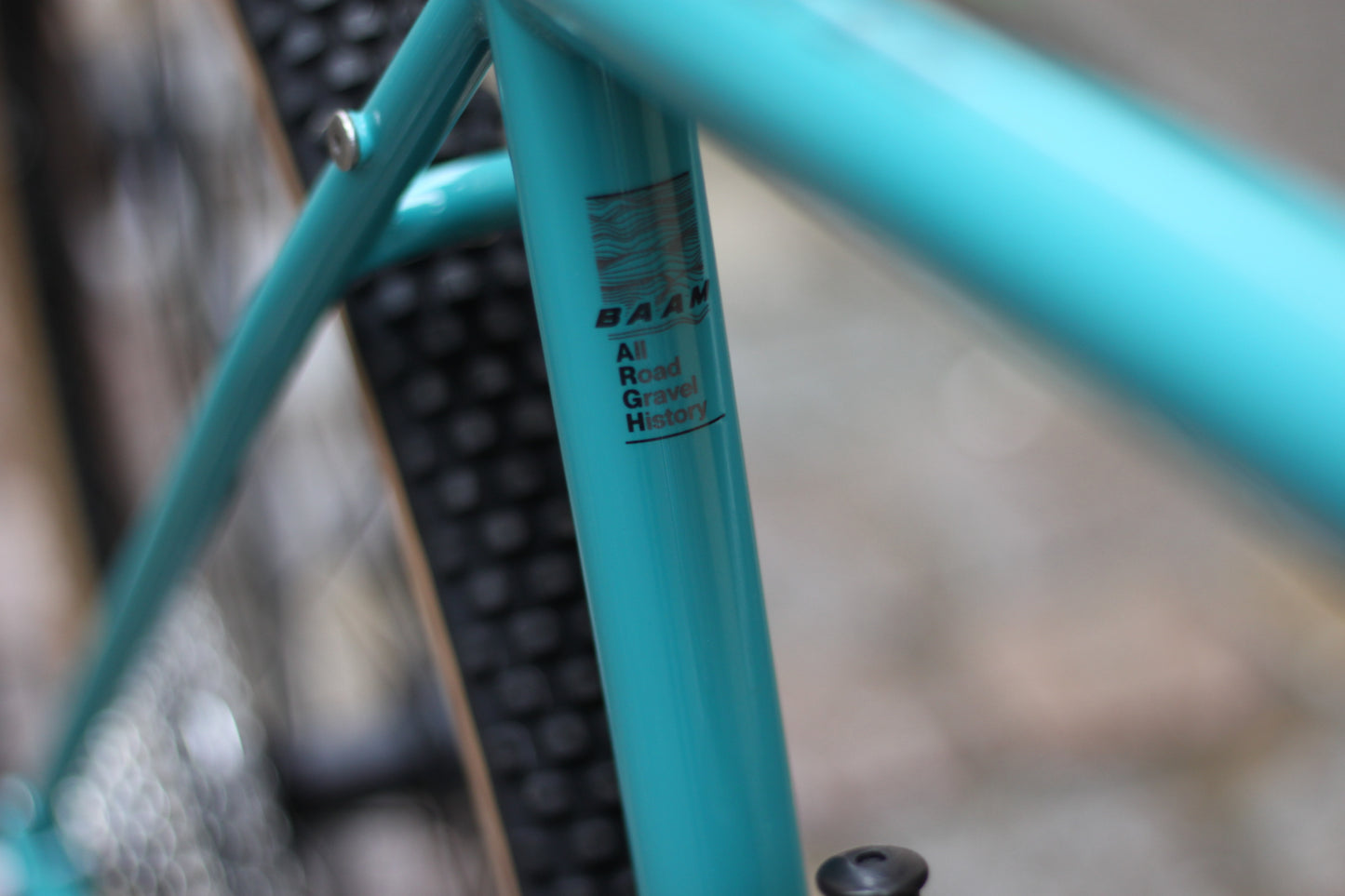 Vélo de Gravel Acier BAAM ARGH - Turquoise