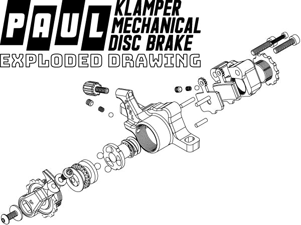 Etrier de Frein à Disque Paul Components Klamper Flat-mount - Argent Poli