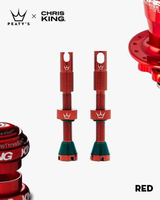 Valves Tubeless Peaty's x Chris King MK2 - Red