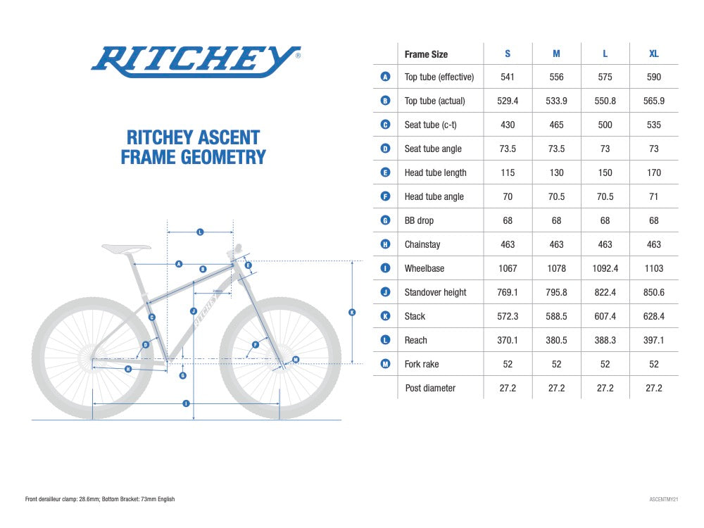 Kit Cadre Acier Ritchey Ascent Adventure