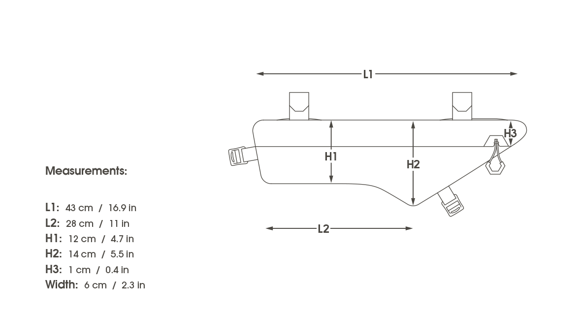 Sacoche de cadre Apidura Expedition Compact Frame Pack (3L)