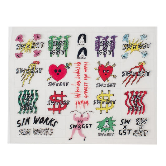 Kit de stickers Ghooost x SimWorks Ride Me to the Moon