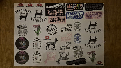 Planche de stickers Baroudeur Cycles
