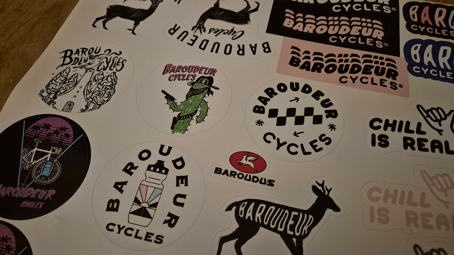 Planche de stickers Baroudeur Cycles