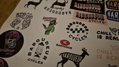 Planche de stickers Baroudeur Cycles