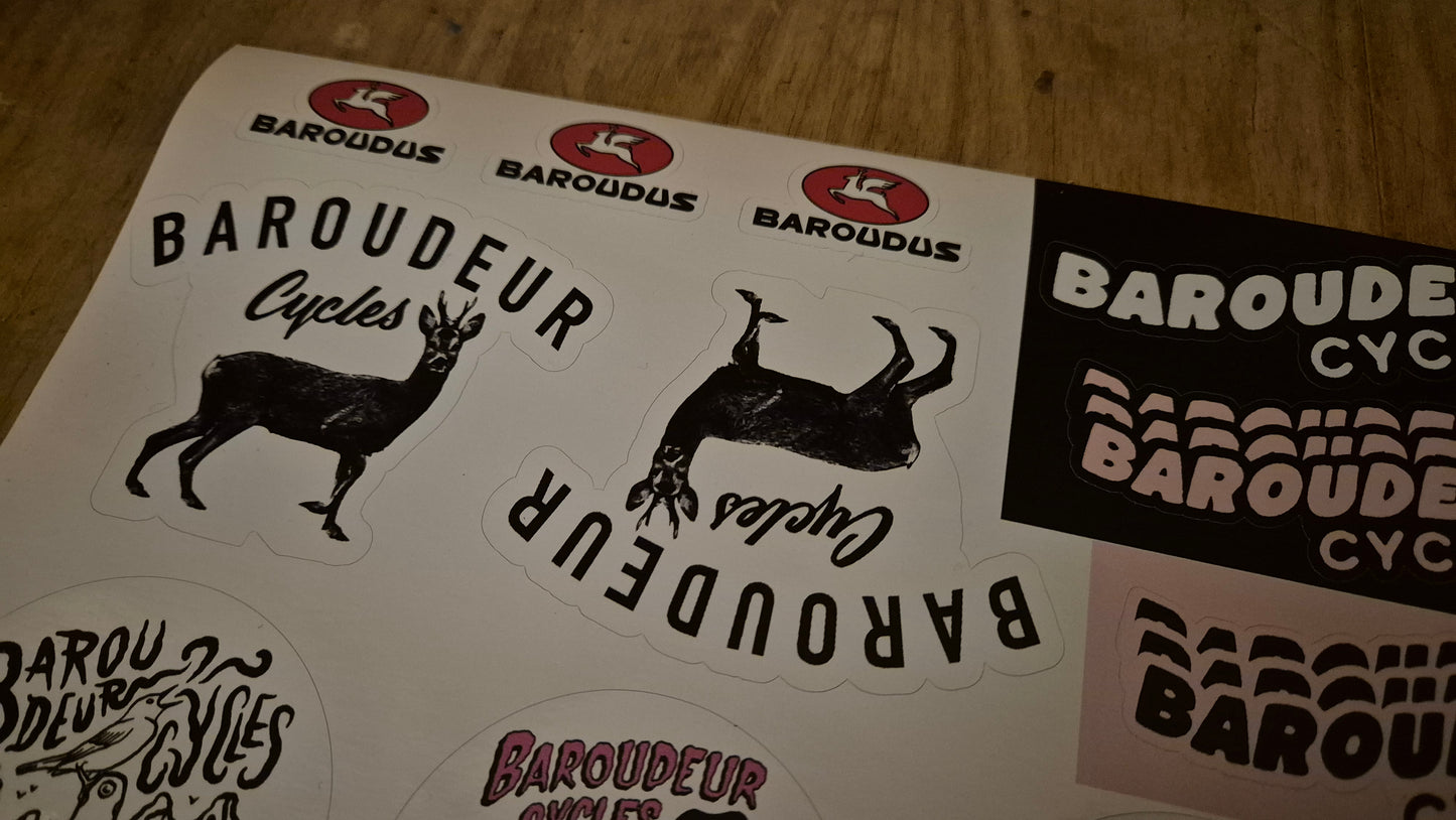 Planche de stickers Baroudeur Cycles