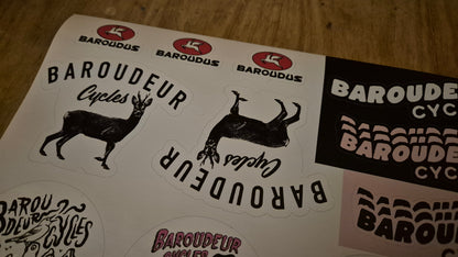 Planche de stickers Baroudeur Cycles