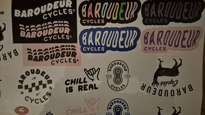 Planche de stickers Baroudeur Cycles