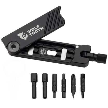 Outil Multifonction Wolf Tooth 6-Bit Hex Wrench  - noir