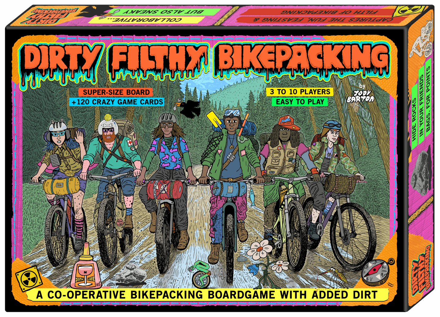 Jeu de société Dirty Filthy Bikepacking
