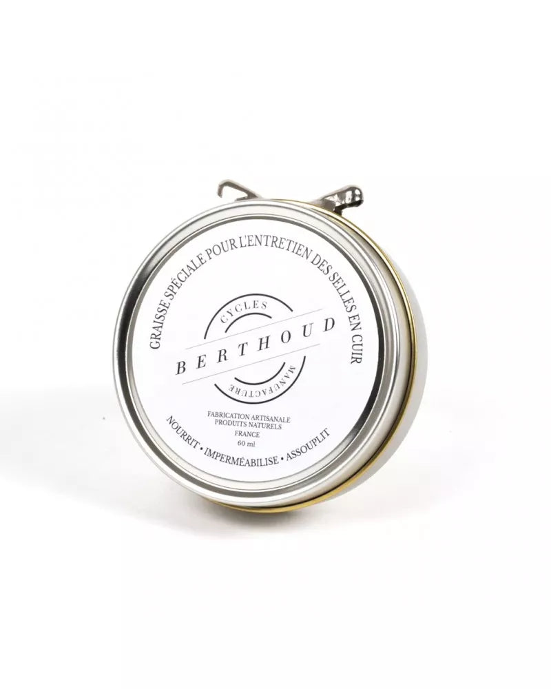 Boite de graisse pour selle cuir Cycles Berthoud - 60mL