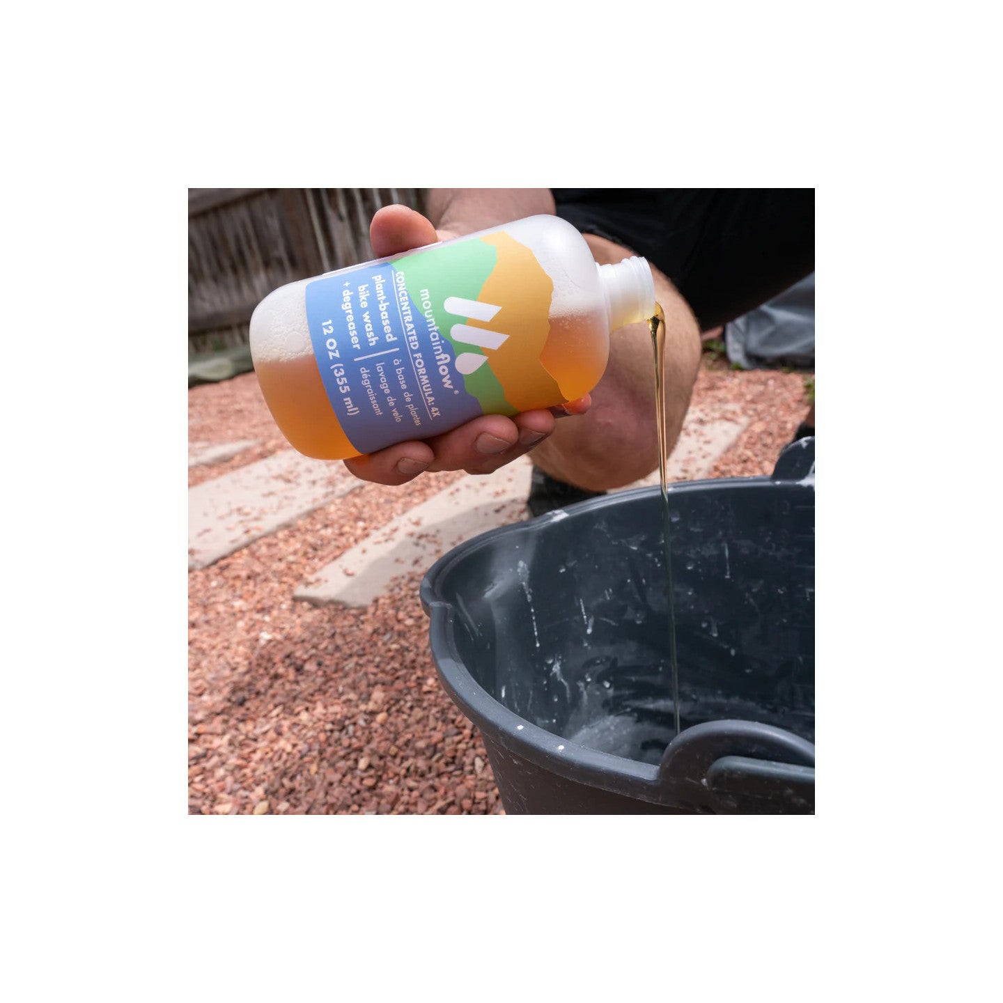 Recharge nettoyant et dégraissant vélo mountainFLOW - 355 ml (Concentré x4)