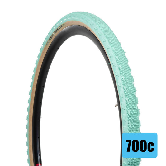 Pneu SimWorks The Homage Tire - Vert x Beige 700 x 43c tubeless ready