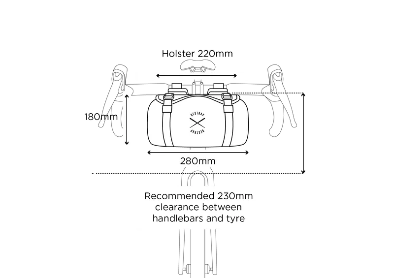 Sacoche de cintre Restrap Race Bar Bag - Drop Bar