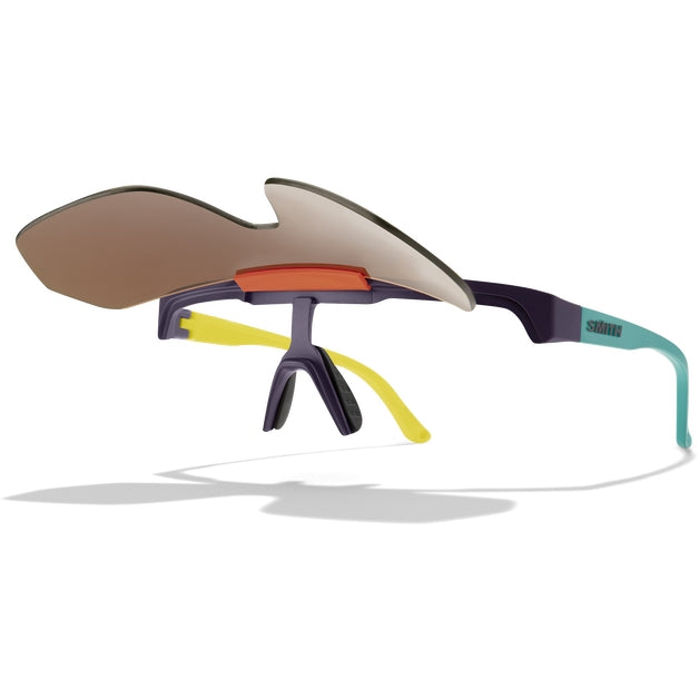 Lunettes Smith XC ChromaPop - Matte Purple / Cinder / Hi Viz