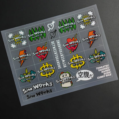 Kit de stickers SimWorks All-Star Decal