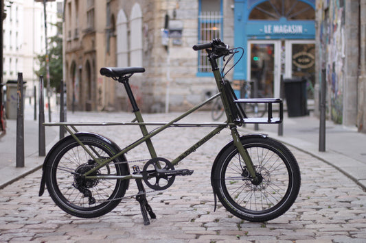 Demo Bike - Vélo cargo Le Petit Porteur Shorty - Kaki