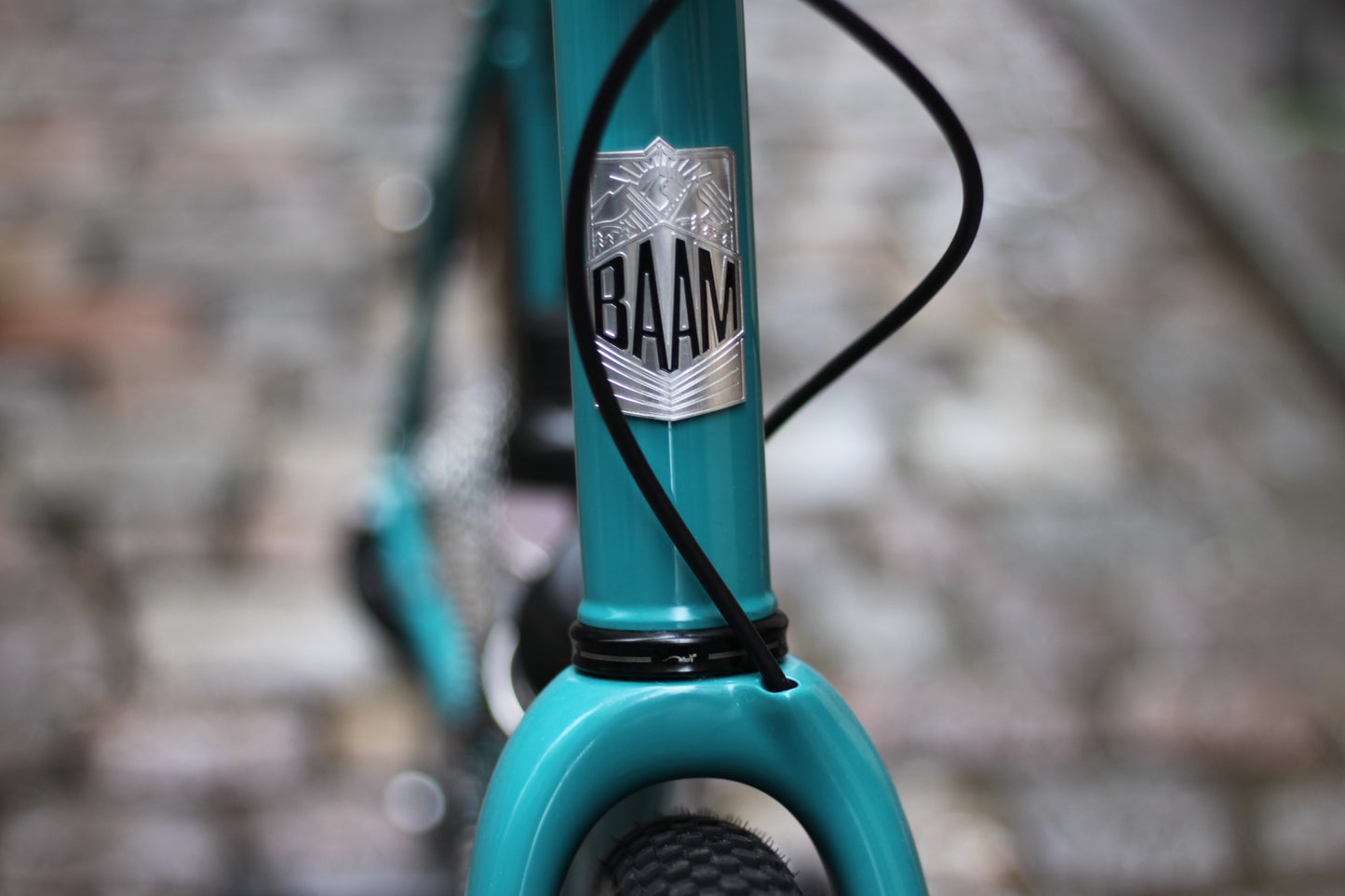 Vélo de Gravel Acier BAAM ARGH - Turquoise