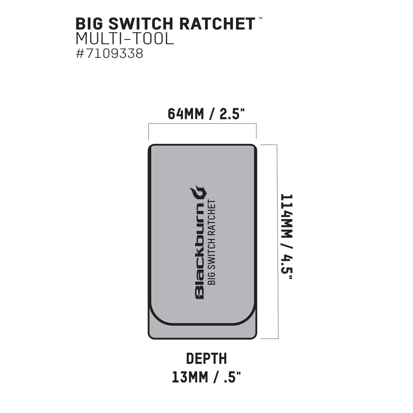Multi-outils Blackburn Big Switch Ratchet