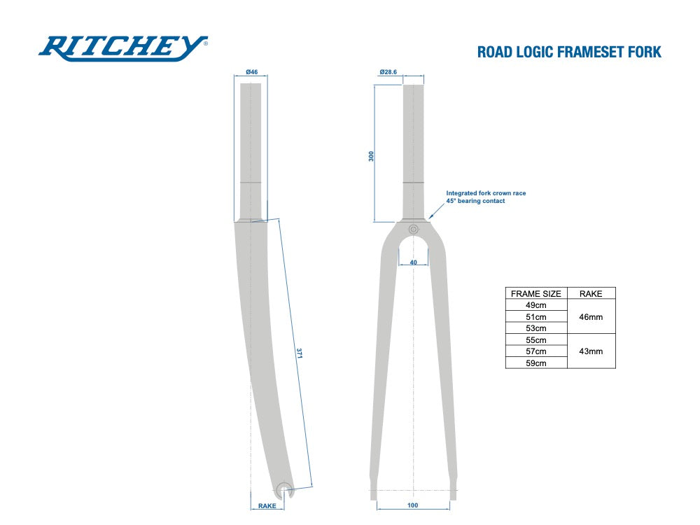 Kit Cadre Ritchey Road Logic Edition 50th Anniversaire