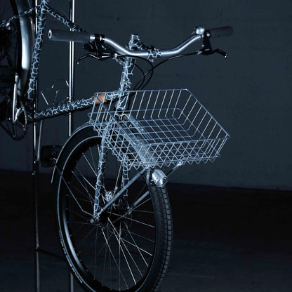 Porte Bagage Avant Cycles Manivelle Le Panier - Argent