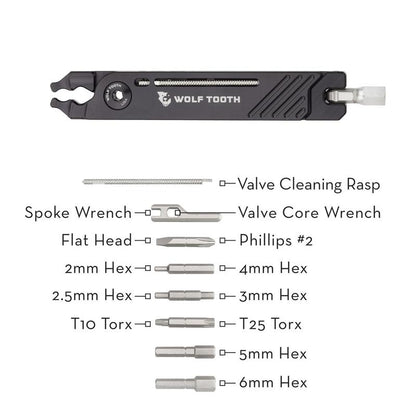 Multitool Wolf Tooth 8-Bit Pack Pliers Ultra-light
