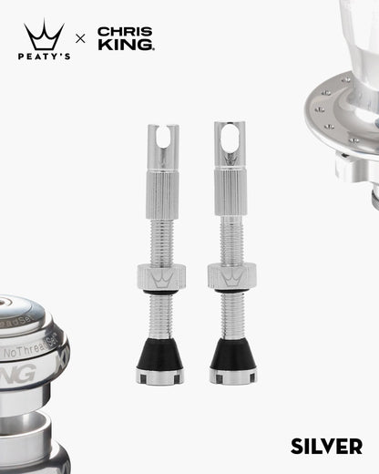 Valves Tubeless Peaty's x Chris King MK2 - Silver