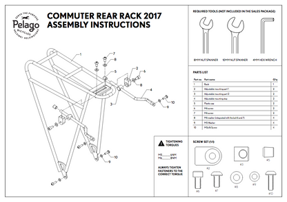 Porte-bagages arrière Pelago Commuter Rear Rack