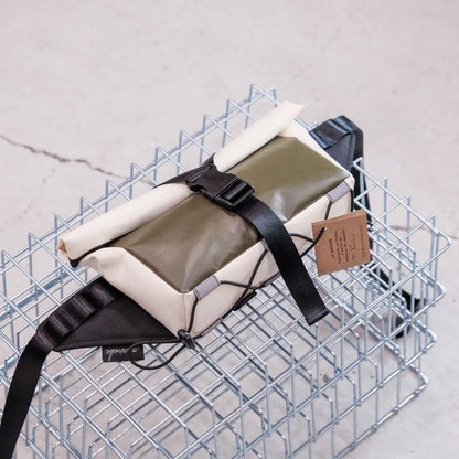 Sacoche Banane Cycles Manivelle - Creme / Olive
