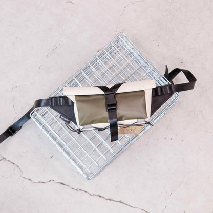 Sacoche Banane Cycles Manivelle - Creme / Olive
