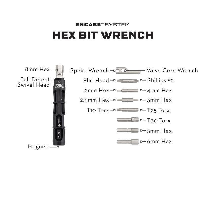 Multitool Wolf Tooth EnCase System Hex Bit Wrench